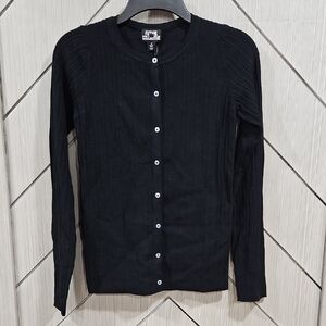 Future Collective Black Cardigan Sweater